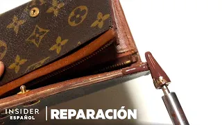 Cómo se repara profesionalmente una billetera de $800 de Louis Vuitton | Reparación