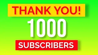 Our Youtube Channel Reached 1K Subscribers + Thank You Video ! - 2024/04/23  20:30  50 980