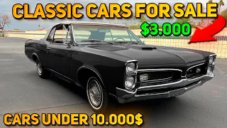 20 Impressive Classic Cars Under $10,000 Available on Craigslist Marketplace! Budget Classic Cars!