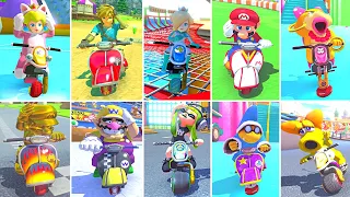 Mario Kart 8 Deluxe - All Characters FAIL ANIMATIONS - BIKE Compilation