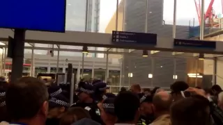 Millwall 2 Leeds United 0 28/09/2013 - Trouble at London Bridge Station