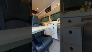 Sprinter 170 dinette layout with full bathroom & shower #campervan