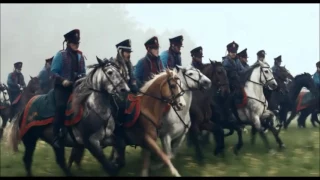 Napoleonic cavalry charge battle scene, War and Peace (2016)