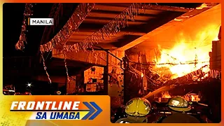 Mahigit 1,000 na pamilya, apektado sa sunog sa Santa Cruz, Maynila | Frontline Sa Umaga