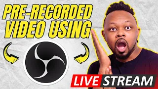 Live Stream a PRE-RECORDED VIDEO Using OBS To YouTube or Facebook