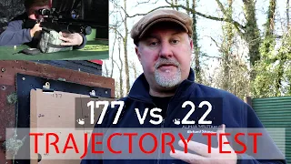 .177 vs .22 Trajectory Test at 12ft/lbs over 20, 30, 40 & 50 Metres