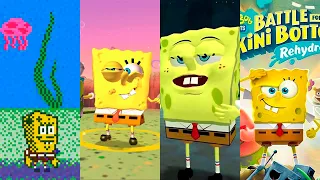 Эволюция   ГУБКИ БОБА  в видеоиграх/Evolution of Spongebob Squarepants  in Games 2001-2020