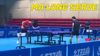 Ma Long training serve in 2021 Chinese Trials 2nd