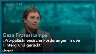 Debora Eller  zu den aktuellen pro-palästinensischen Protestcamps am 10.05.24