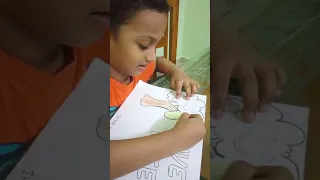 World environment day || Kindergarten poster making || #save trees || easy method for kids