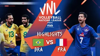 Brazil vs. France - Highlights Semi-Final 1 | Men's VNL 2021