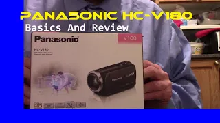 Panasonic HC-V180 Camcorder Basics And Review