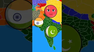 what if India and Pakistan switch their place #shorts #countryballs