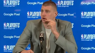 Nikola Jokic Is The Happiest Man In The World After Being Asked A Question In Serbian! 😂