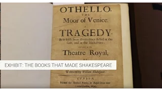 William Shakespeare, Othello (1695) -  Exhibition "video label"