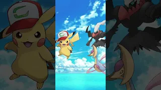 Ash Pikachu Vs All Legendary & Mythical Pokemon. #pokemon #shorts