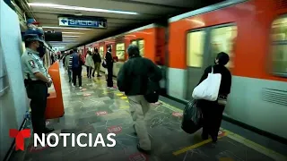 Despliegan elementos de la Guardia Nacional en el metro de la Ciudad de México | Noticias Telemundo
