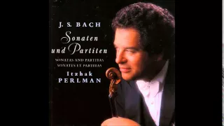 Itzhak Perlman Bach Sonata No.1 in G minor BWV 1001