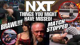 THINGS YOU MIGHT HAVE MISSED! WWE NXT! FINAL FACE OFF FOR TRICK AND MELO! JOE GACY MATCH STOPPED!