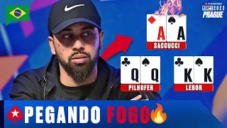 Jogador de Poker INDO MUITO BEM no Main Event do EPT Praga 2022 ♠️ PokerStars Brasil