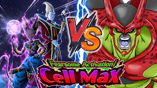 EZA STR LR BEERUS & WHIS VS CELL MAX! Dragon Ball Z Dokkan Battle