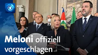 Italien: Rechtsbündnis schlägt Meloni als Ministerpräsidentin vor