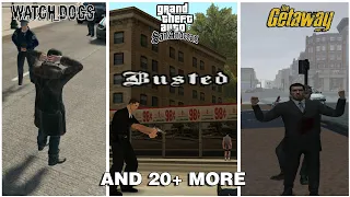 Getting Busted in 20+ Games - GTA, Saints Row, Sleeping Dogs and more