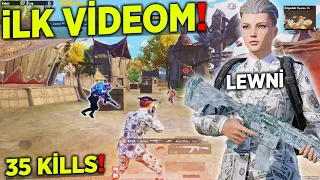 İLK VİDEOM! (35KİLLS) PUBG Mobile