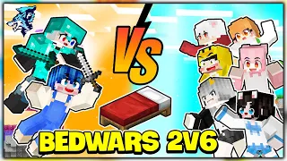 Siro và Phong cận Bedwars chấp hết Hero Team trong Minecraft