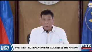 President Rodrigo Duterte Addresses the Nation | September 11, 2021