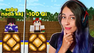 TESTEI O QI DOS MEUS AMIGOS COM ESSE QUIZ DE MINECRAFT! - Minecraft Irmandade 2 Ep. 22