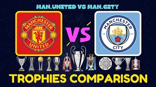 Manchester united vs Manchester city/Trophies Comparison..........🙌