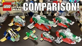 LEGO Star Wars Slave 1 Comparison! | (7144, 7153, 6209, 8097, 75060, 75243)