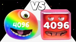 2048 JELLY CUBE (vs) JELLY 2048 - ASMR Gameplay