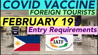 PHILIPPINES TRAVEL UPDATE | LATEST COVID VACCINE ENTRY REQUIREMENTS FOR FOREIGN TOURISTS