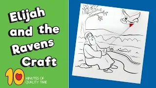Elijah and the Ravens Craft   Bible Crafts for Kids