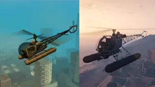 Sea Sparrow GTA San Vs GTA 5 (GTA Online)