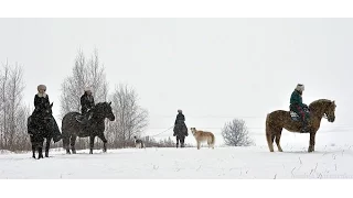 Охота с борзыми на волка