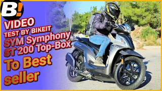 Test Ride - SYM Symphony ST200 Top Box 2021  -  BIKEIT.GR