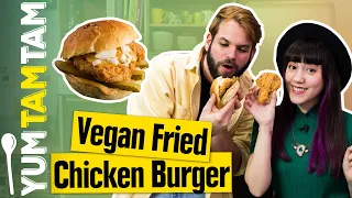 Fried Chick´n Burger // Veganer Burger // #yumtamtam