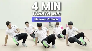 [EN] Super Human FULLBODY Killer Workout l 몸짱 레슬링 국가대표 전신 훈련법 대방출!! (4분 전신 타바타 with 김현우 선수)