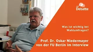 Was ist wichtig bei Wahlumfragen? Nachgefragt bei einem Meinungsforscher