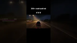 300kmh Audi RS6 Crashing into a TRUCK #shortvideo #shorts #short