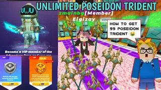 Buying S10 VIP + How to get Poseidon Trident Not fake!!! Skyblock BlockmanGo (SkyKING)