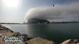 Beautiful Relaxing Music-Stop Overthinking-Set to Time Lapse Clouds over The Rock of Gibraltar