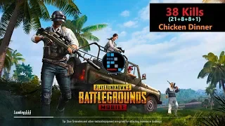 [Hindi] PUBG Mobile | "38 Kills" Amazing match With Chicken Dinner
