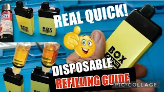HOW TO REFILL YOUR DISPOSABLE  IN 2 MINUTES!