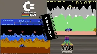 C64 vs. Atari 800XL - 8 games from 1983