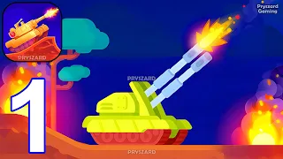 Tank Stars - Gameplay Walkthrough Part 1 Tutorial Abrams Tank (iOS, Android GamePlay)