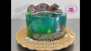 ISLAND CAKE TUTOREAL, OCEAN CAKE NUEVA TENDENCIA